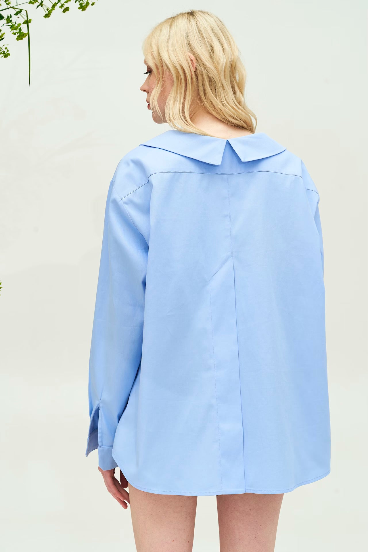 BLUE SHIRT WITH TIES