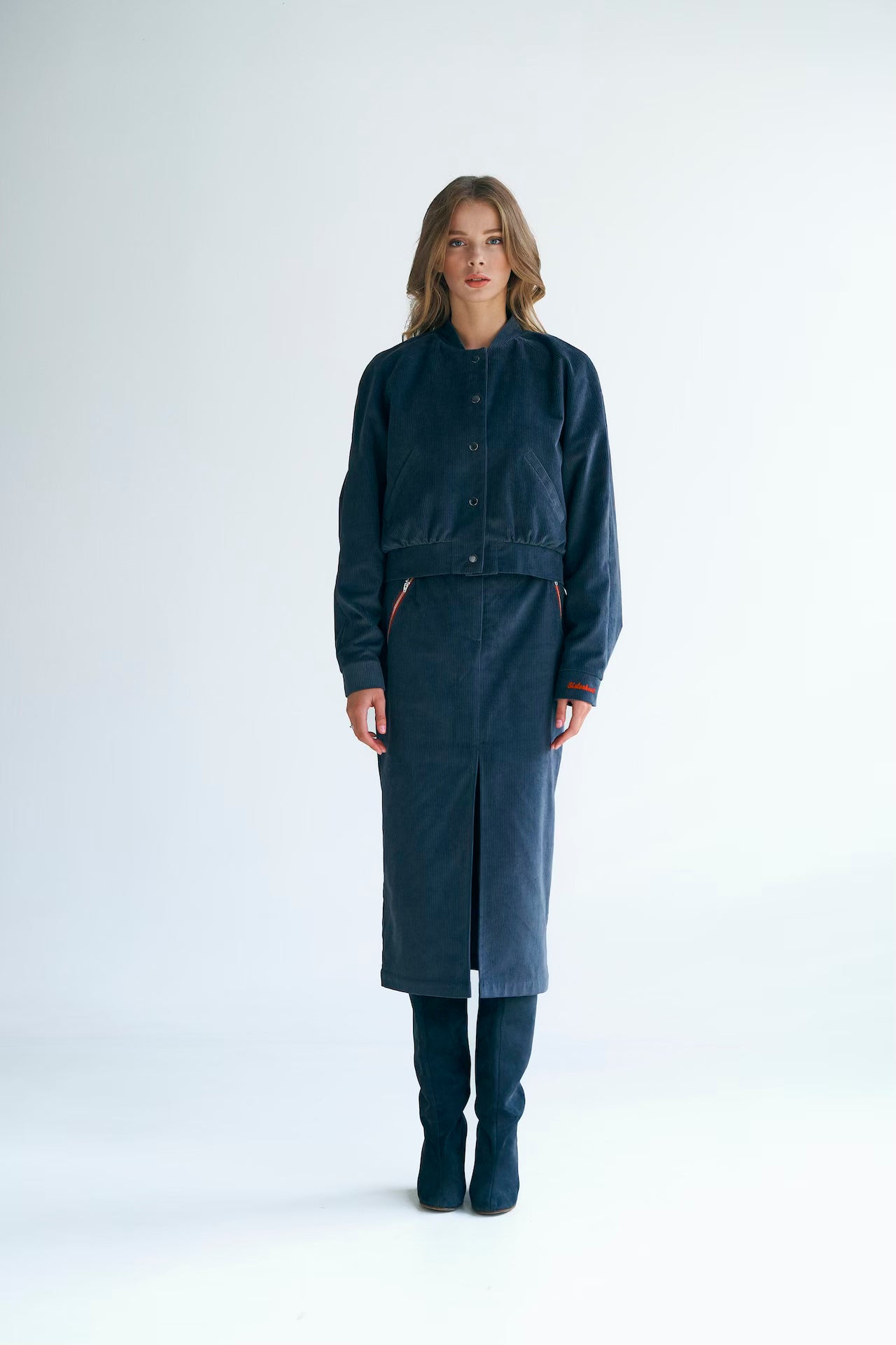 СПІДНИЦЯ ВЕЛЬВЕТОВА СІРА