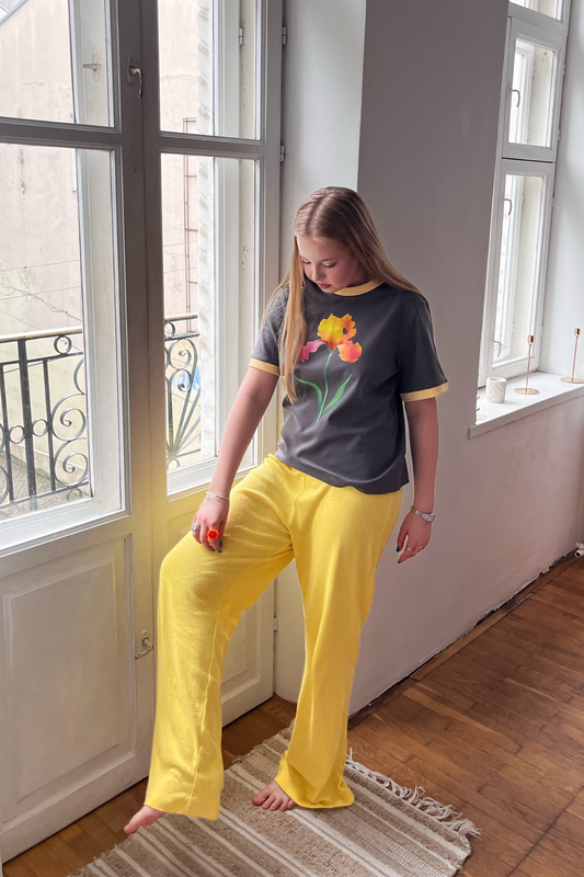 ФУТБОЛКА СІРА З ПІВНИКОМ