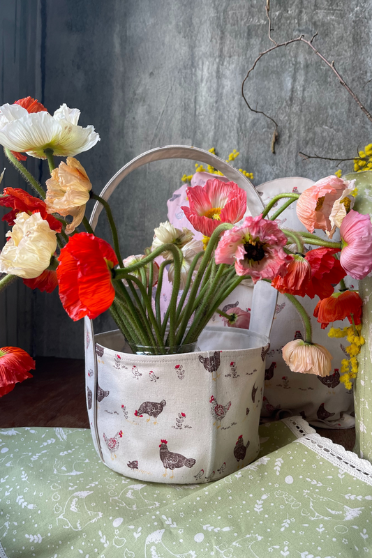 PILLOW, BASKET, RUNNER IN BEIGE COLOR