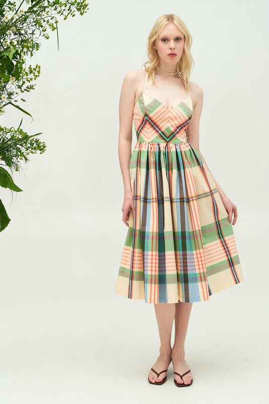 "NEW LOOK" CHECKED DRESS