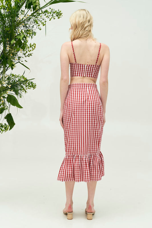 СЕТ БАВОВНЯНИЙ ТОП І СПІДНИЦЯ